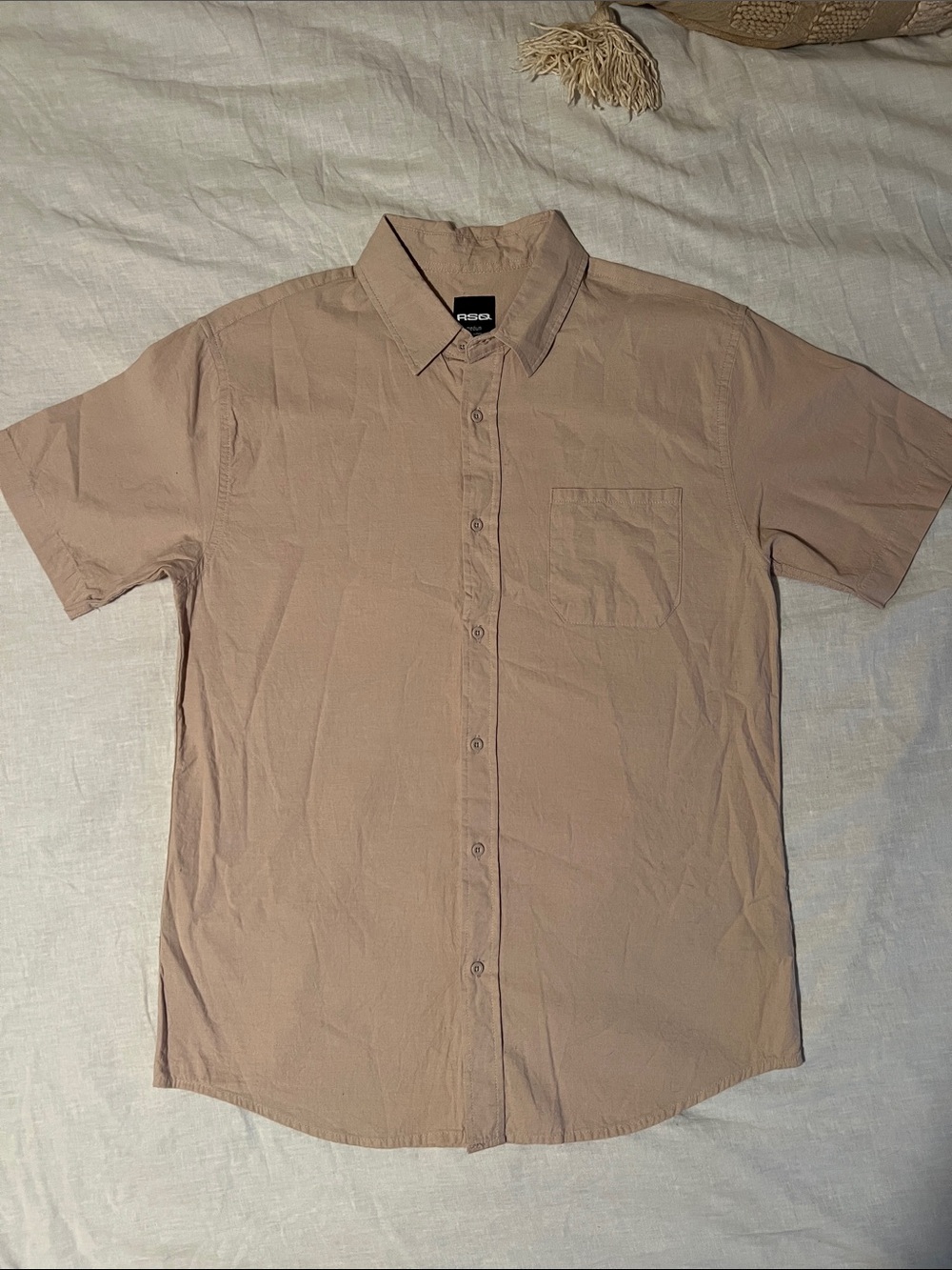 Tan Button Up